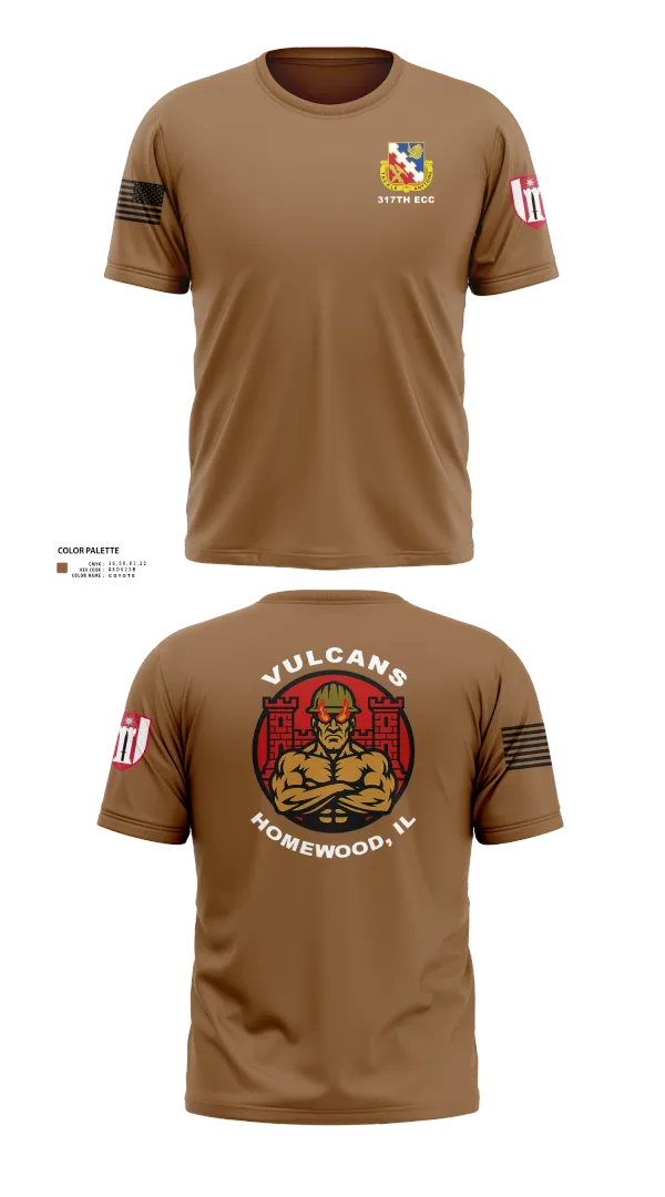Old School Cotton Feel Shirt, 317th ECC, Army, Teamtime, Team time, sublimation, custom sports apparel, team uniforms, spirit wear, spiritwear, sports uniforms, custom shirts, team store, custom team store, fundraiser sports, apparel fundraiser