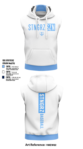 Sleeveless Hoodie, GS Baseball, Baseball, Teamtime, Team time, sublimation, custom sports apparel, team uniforms, spirit wear, spiritwear, sports uniforms, custom shirts, team store, custom team store, fundraiser sports, apparel fundraiser
