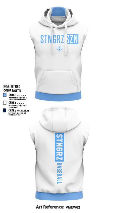 GS Baseball Sleeveless Hoodie - 6