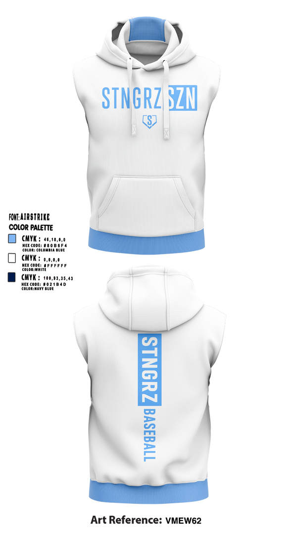 Sleeveless Hoodie, GS Baseball, Baseball, Teamtime, Team time, sublimation, custom sports apparel, team uniforms, spirit wear, spiritwear, sports uniforms, custom shirts, team store, custom team store, fundraiser sports, apparel fundraiser