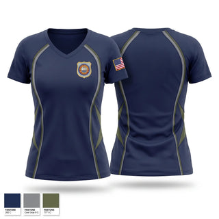 Womens Short Sleeve Vneck Shirt, Bayonne Police Department, Police, Teamtime, Team time, sublimation, custom sports apparel, team uniforms, spirit wear, spiritwear, sports uniforms, custom shirts, team store, custom team store, fundraiser sports, apparel fundraiser