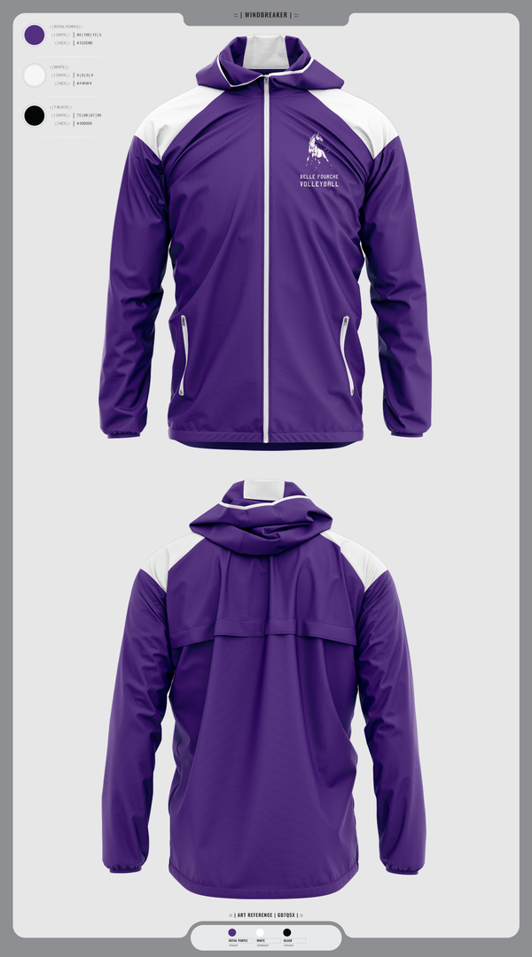 Windbreaker, Belle Fourche Volleyball, Women's Volleyball, Teamtime, Team time, sublimation, custom sports apparel, team uniforms, spirit wear, spiritwear, sports uniforms, custom shirts, team store, custom team store, fundraiser sports, apparel fundraiser