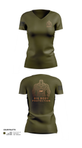 Big Body Protection Women's Short Sleeve V-neck Shirt - 21