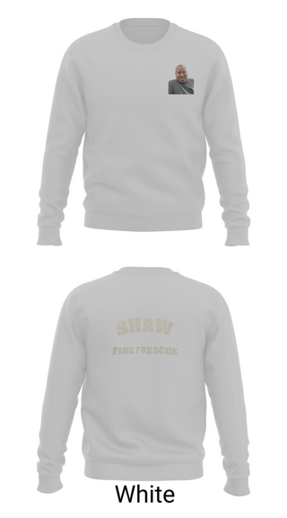 Crew Neck Sweatshirt, Shaw Fire/Rescue, Fire Department, Teamtime, Team time, sublimation, custom sports apparel, team uniforms, spirit wear, spiritwear, sports uniforms, custom shirts, team store, custom team store, fundraiser sports, apparel fundraiser