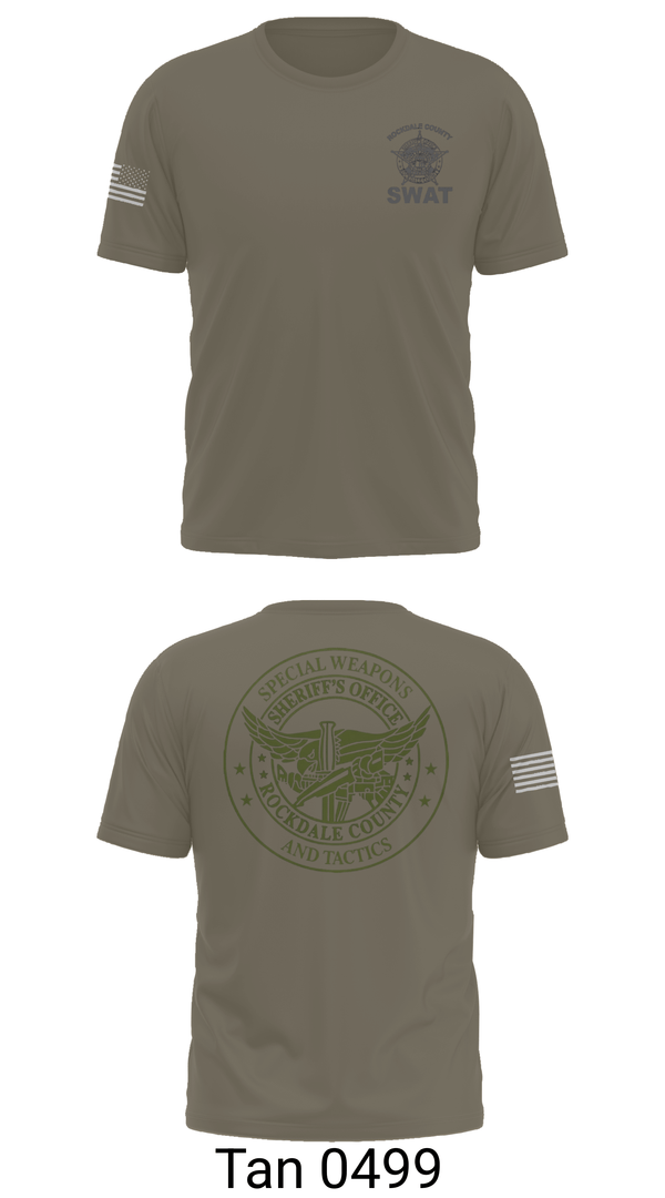 Old School Cotton Feel Shirt, Rockdale SWAT, Police, Teamtime, Team time, sublimation, custom sports apparel, team uniforms, spirit wear, spiritwear, sports uniforms, custom shirts, team store, custom team store, fundraiser sports, apparel fundraiser