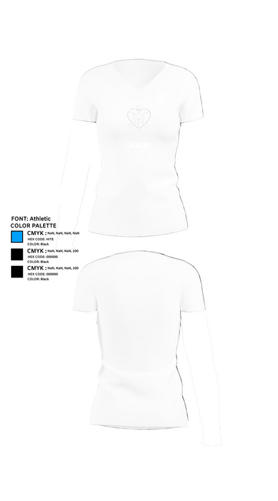 Romero 34314575 Women's Short Sleeve V-neck Shirt - 18
