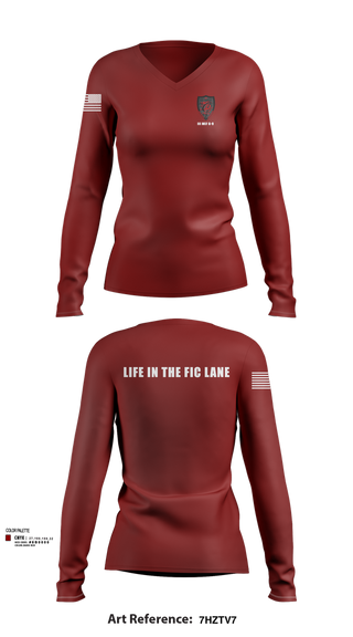Womens Long Sleeve Vneck Shirt, III MEF G-9, Marines, Teamtime, Team time, sublimation, custom sports apparel, team uniforms, spirit wear, spiritwear, sports uniforms, custom shirts, team store, custom team store, fundraiser sports, apparel fundraiser