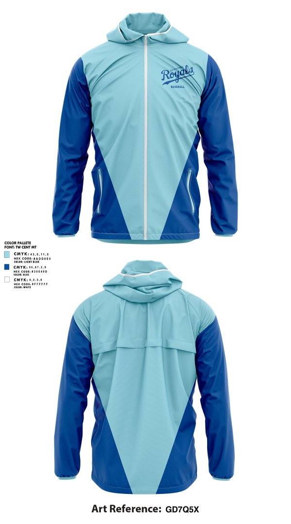 Windbreaker, Newtown Royals, Baseball, Teamtime, Team time, sublimation, custom sports apparel, team uniforms, spirit wear, spiritwear, sports uniforms, custom shirts, team store, custom team store, fundraiser sports, apparel fundraiser