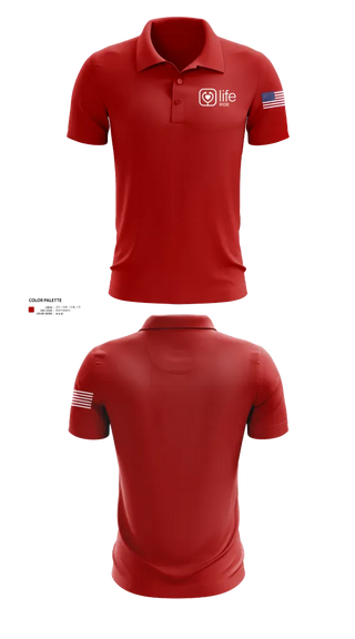 Short Sleeve Performance Polo, Life Ride, EMS/EMT, Teamtime, Team time, sublimation, custom sports apparel, team uniforms, spirit wear, spiritwear, sports uniforms, custom shirts, team store, custom team store, fundraiser sports, apparel fundraiser