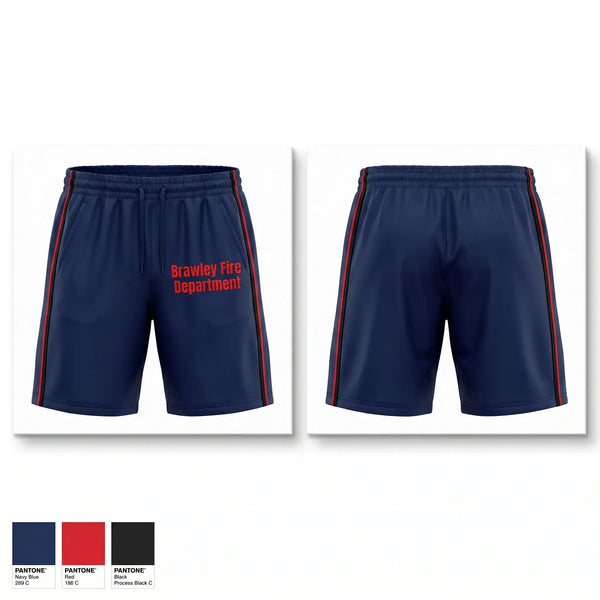 Athletic Shorts With Pockets, Brawley Fire Department, Fire Department, Teamtime, Team time, sublimation, custom sports apparel, team uniforms, spirit wear, spiritwear, sports uniforms, custom shirts, team store, custom team store, fundraiser sports, apparel fundraiser