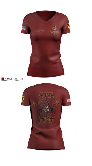 Womens Short Sleeve Vneck Shirt, , Army, Teamtime, Team time, sublimation, custom sports apparel, team uniforms, spirit wear, spiritwear, sports uniforms, custom shirts, team store, custom team store, fundraiser sports, apparel fundraiser