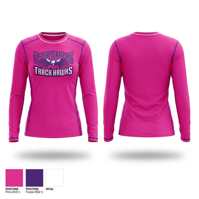 Carolina Track Hawks Long Sleeve Performance Shirt 2