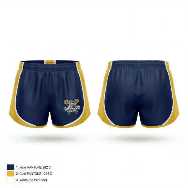 Womens Shorts, West Albany Bulldogs, Men's Lacrosse, Teamtime, Team time, sublimation, custom sports apparel, team uniforms, spirit wear, spiritwear, sports uniforms, custom shirts, team store, custom team store, fundraiser sports, apparel fundraiser