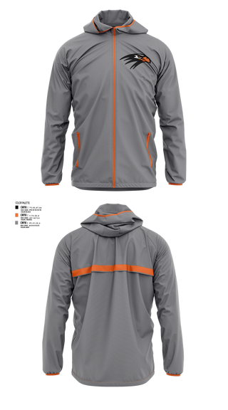 Windbreaker, Bloomer Blackhawk'sTrack & Field, Track & Field, Teamtime, Team time, sublimation, custom sports apparel, team uniforms, spirit wear, spiritwear, sports uniforms, custom shirts, team store, custom team store, fundraiser sports, apparel fundraiser