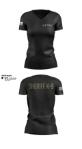 Williamson County K-9 Unit 61975120 Women's Short Sleeve V-neck Shirt - 14