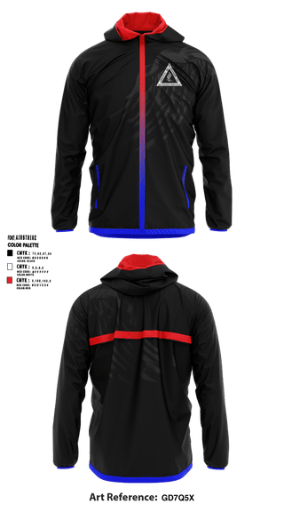Windbreaker, Attack Company, Army, Teamtime, Team time, sublimation, custom sports apparel, team uniforms, spirit wear, spiritwear, sports uniforms, custom shirts, team store, custom team store, fundraiser sports, apparel fundraiser