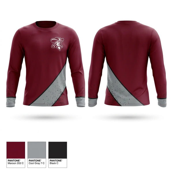 Long Sleeve Performance Shirt, Orchard Park Quakers Baseball, Baseball, Teamtime, Team time, sublimation, custom sports apparel, team uniforms, spirit wear, spiritwear, sports uniforms, custom shirts, team store, custom team store, fundraiser sports, apparel fundraiser