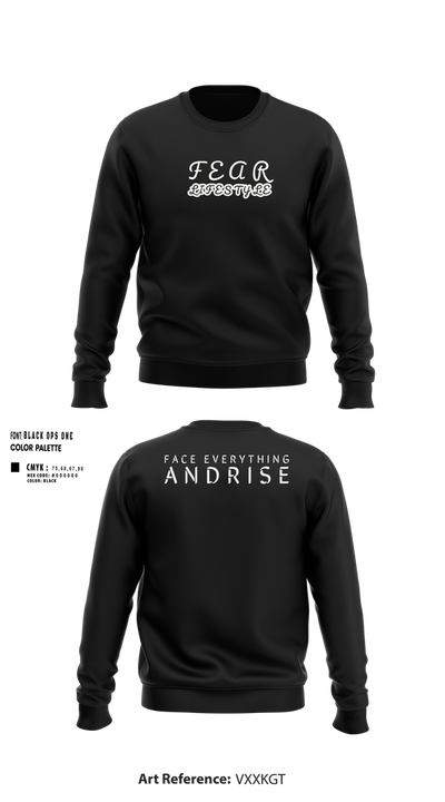FearLifestyle 46237341 Crew Neck Sweatshirt - 104