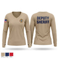 ECSO DEPUTY Women's Long Sleeve V-neck Shirt - 1