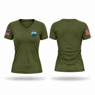 Womens Short Sleeve Vneck Shirt, SBPD, Police, Teamtime, Team time, sublimation, custom sports apparel, team uniforms, spirit wear, spiritwear, sports uniforms, custom shirts, team store, custom team store, fundraiser sports, apparel fundraiser