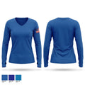 Supply Squadron Women's Long Sleeve V-neck Shirt - 1