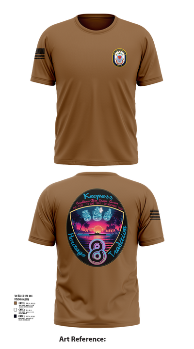 USS Bougainville CPO 89131174 Short Sleeve Performance Shirt - 101