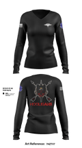Hooligans 11315759 Women's Long Sleeve V-neck Shirt - 15