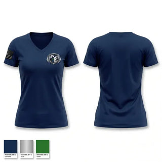 Womens Short Sleeve Vneck Shirt, Weems Protection Services, Police, Teamtime, Team time, sublimation, custom sports apparel, team uniforms, spirit wear, spiritwear, sports uniforms, custom shirts, team store, custom team store, fundraiser sports, apparel fundraiser