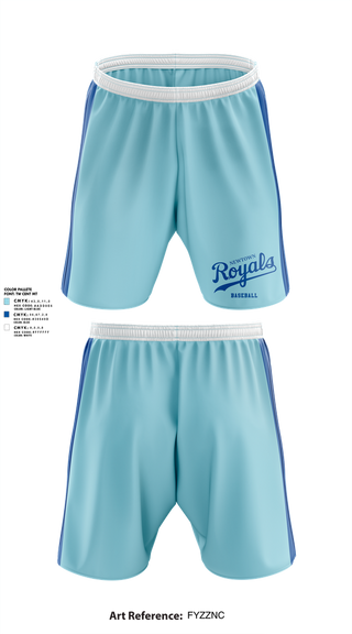 Athletic Shorts With Pockets, Newtown Royals, Baseball, Teamtime, Team time, sublimation, custom sports apparel, team uniforms, spirit wear, spiritwear, sports uniforms, custom shirts, team store, custom team store, fundraiser sports, apparel fundraiser