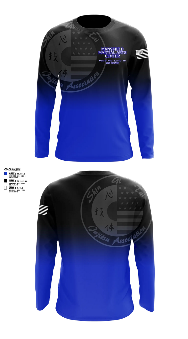 Long Sleeve Rash Guard Shirt, Mansfield Martial Arts Center, , Teamtime, Team time, sublimation, custom sports apparel, team uniforms, spirit wear, spiritwear, sports uniforms, custom shirts, team store, custom team store, fundraiser sports, apparel fundraiser