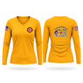 squad 4 clear spring md Women's Long Sleeve V-neck Shirt - 1