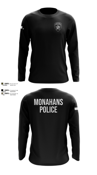 Long Sleeve Performance Shirt, MONAHANS POLICE DEPARTMENT, Police, Teamtime, Team time, sublimation, custom sports apparel, team uniforms, spirit wear, spiritwear, sports uniforms, custom shirts, team store, custom team store, fundraiser sports, apparel fundraiser