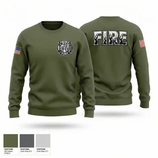 Crew Neck Sweatshirt, Preble Fire and Rescue, Fire Department, Teamtime, Team time, sublimation, custom sports apparel, team uniforms, spirit wear, spiritwear, sports uniforms, custom shirts, team store, custom team store, fundraiser sports, apparel fundraiser