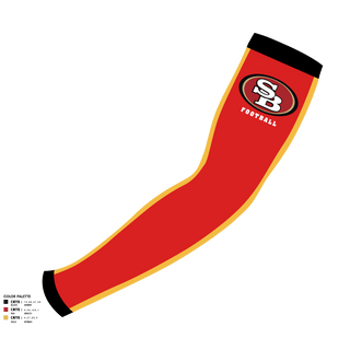 Arm Sleeve, Southbay 49ers 9(Villains), Football, Teamtime, Team time, sublimation, custom sports apparel, team uniforms, spirit wear, spiritwear, sports uniforms, custom shirts, team store, custom team store, fundraiser sports, apparel fundraiser