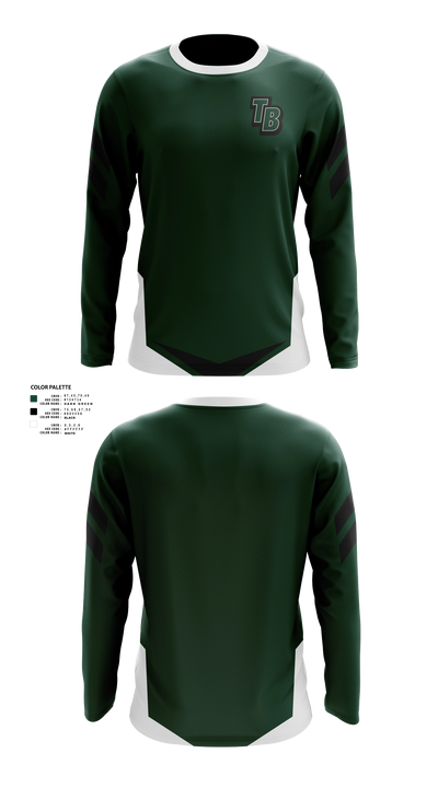 Twelve Bridges Rhinos 96167977 Long Sleeve Performance Shirt 40