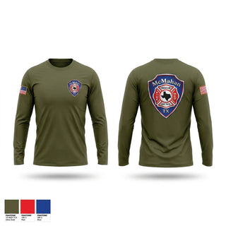 Long Sleeve Performance Shirt, McMAHAN FIRE & RESCUE, Fire Department, Teamtime, Team time, sublimation, custom sports apparel, team uniforms, spirit wear, spiritwear, sports uniforms, custom shirts, team store, custom team store, fundraiser sports, apparel fundraiser