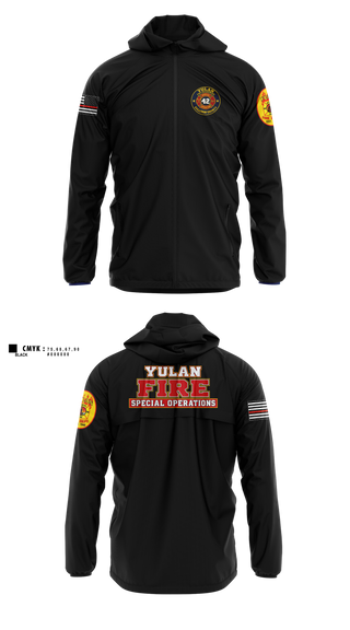 Windbreaker, Yulan Fire Department, Fire Department, Teamtime, Team time, sublimation, custom sports apparel, team uniforms, spirit wear, spiritwear, sports uniforms, custom shirts, team store, custom team store, fundraiser sports, apparel fundraiser