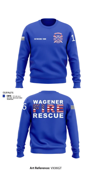 Wagener Fire Department 16386789 Crew Neck Sweatshirt - 15