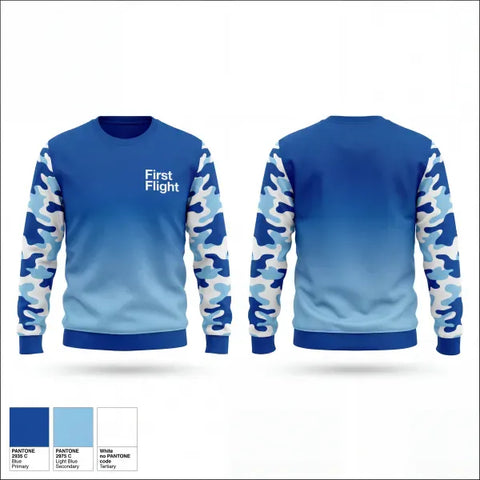 Crew Neck Sweatshirt, First Flight, Men's Lacrosse, Teamtime, Team time, sublimation, custom sports apparel, team uniforms, spirit wear, spiritwear, sports uniforms, custom shirts, team store, custom team store, fundraiser sports, apparel fundraiser