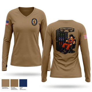 Womens Long Sleeve Vneck Shirt, Uss Porter ddg78, Navy, Teamtime, Team time, sublimation, custom sports apparel, team uniforms, spirit wear, spiritwear, sports uniforms, custom shirts, team store, custom team store, fundraiser sports, apparel fundraiser