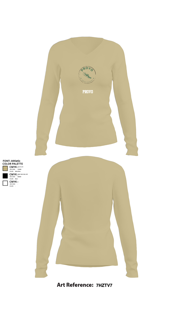 Womens Long Sleeve Vneck Shirt, Provo, Cross Country, Teamtime, Team time, sublimation, custom sports apparel, team uniforms, spirit wear, spiritwear, sports uniforms, custom shirts, team store, custom team store, fundraiser sports, apparel fundraiser