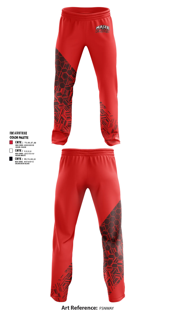 Sweatpants, Maize Jr Eagles, , Teamtime, Team time, sublimation, custom sports apparel, team uniforms, spirit wear, spiritwear, sports uniforms, custom shirts, team store, custom team store, fundraiser sports, apparel fundraiser