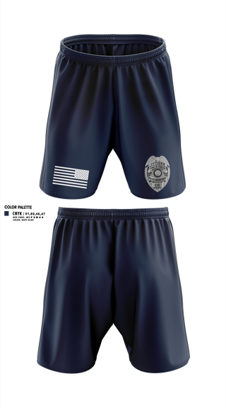 Athletic Shorts With Pockets, Fowler Police Department, Police, Teamtime, Team time, sublimation, custom sports apparel, team uniforms, spirit wear, spiritwear, sports uniforms, custom shirts, team store, custom team store, fundraiser sports, apparel fundraiser