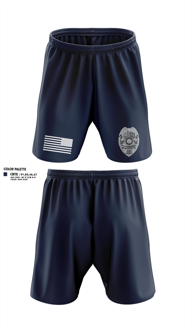 Athletic Shorts With Pockets, Fowler Police Department, Police, Teamtime, Team time, sublimation, custom sports apparel, team uniforms, spirit wear, spiritwear, sports uniforms, custom shirts, team store, custom team store, fundraiser sports, apparel fundraiser