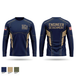 Long Sleeve Performance Shirt, 537th Engineer Detachment, Army, Teamtime, Team time, sublimation, custom sports apparel, team uniforms, spirit wear, spiritwear, sports uniforms, custom shirts, team store, custom team store, fundraiser sports, apparel fundraiser
