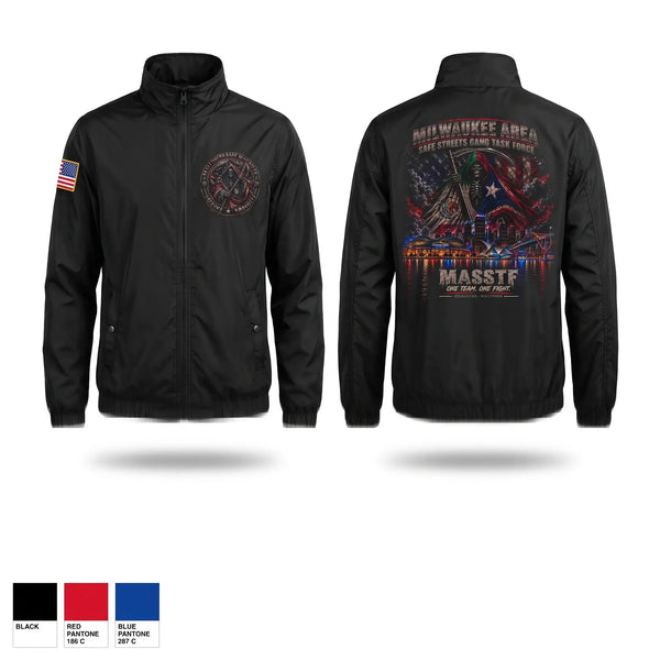 Windbreaker, Milwaukee Area Safe Streets Gang Task Force, Police, Teamtime, Team time, sublimation, custom sports apparel, team uniforms, spirit wear, spiritwear, sports uniforms, custom shirts, team store, custom team store, fundraiser sports, apparel fundraiser