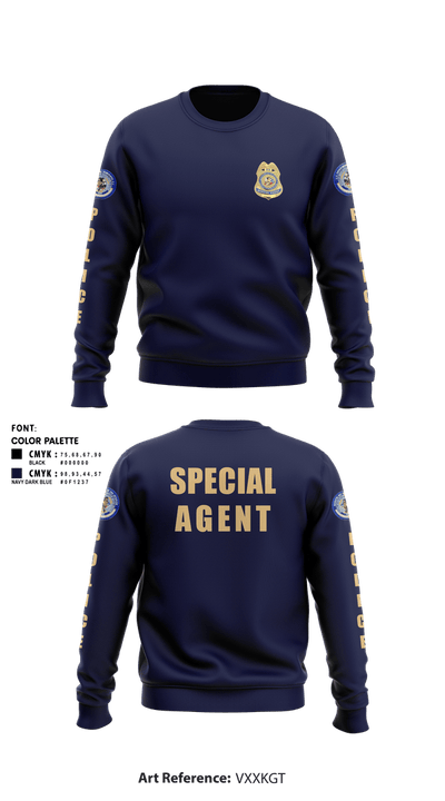 BIA POLICE 11444917 Crew Neck Sweatshirt - 7