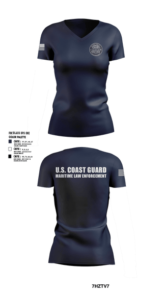 Womens Short Sleeve Vneck Shirt, Sector Miami Boarding Team, Coast Guard, Teamtime, Team time, sublimation, custom sports apparel, team uniforms, spirit wear, spiritwear, sports uniforms, custom shirts, team store, custom team store, fundraiser sports, apparel fundraiser