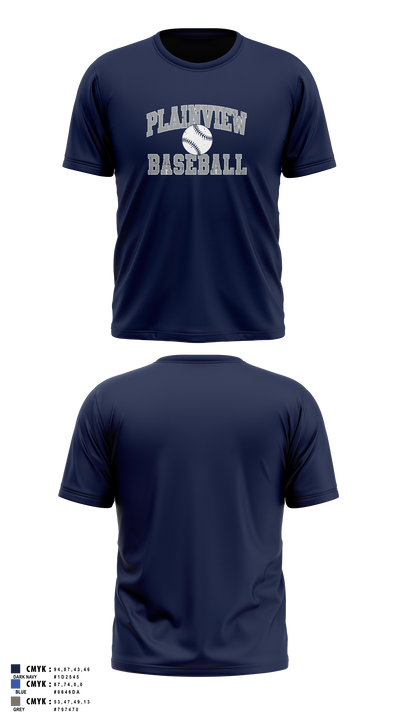 Plainview Hawks Short Sleeve Performance Shirt - 40