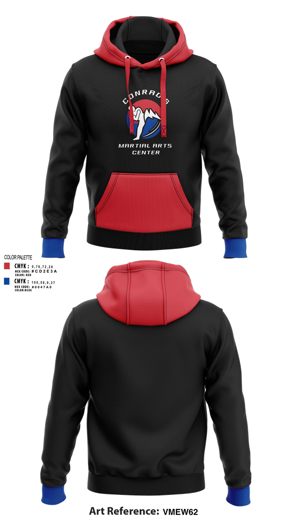 Hoodie, Conrad’s Martial Arts Center, , Teamtime, Team time, sublimation, custom sports apparel, team uniforms, spirit wear, spiritwear, sports uniforms, custom shirts, team store, custom team store, fundraiser sports, apparel fundraiser